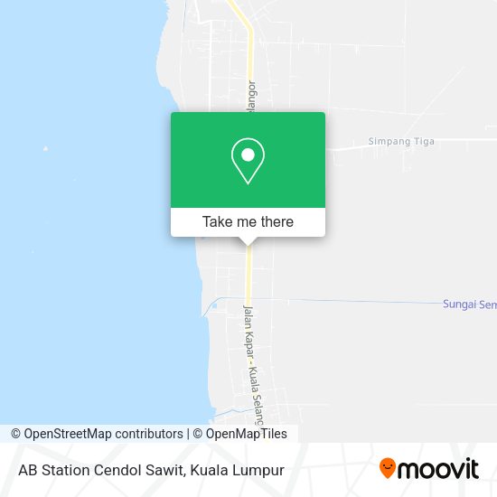 AB Station Cendol Sawit map