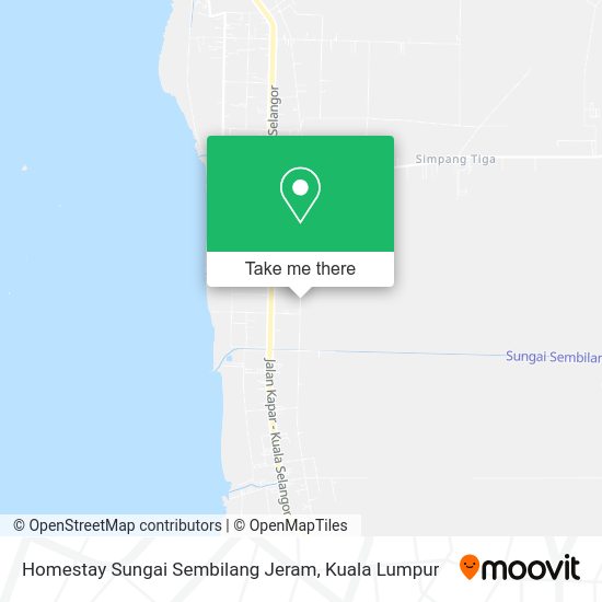 Homestay Sungai Sembilang Jeram map