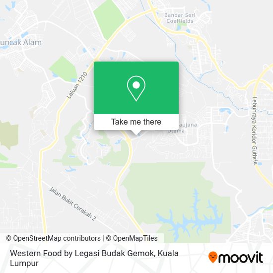 Peta Western Food by Legasi Budak Gemok