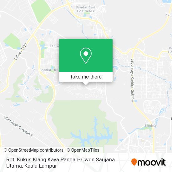 Peta Roti Kukus Klang Kaya Pandan- Cwgn Saujana Utama