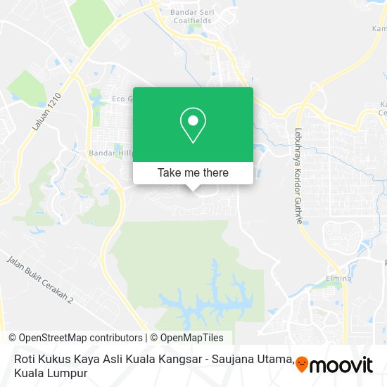 Peta Roti Kukus Kaya Asli Kuala Kangsar - Saujana Utama