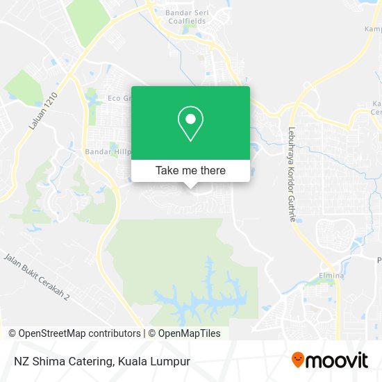 NZ Shima Catering map