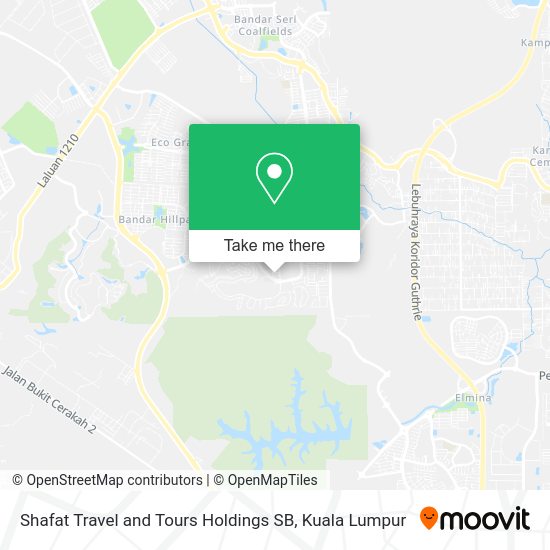 Shafat Travel and Tours Holdings SB map