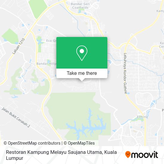 Restoran Kampung Melayu Saujana Utama map