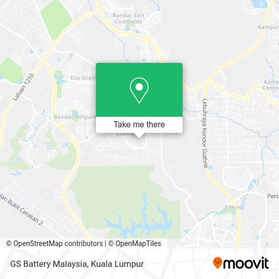 GS Battery Malaysia map