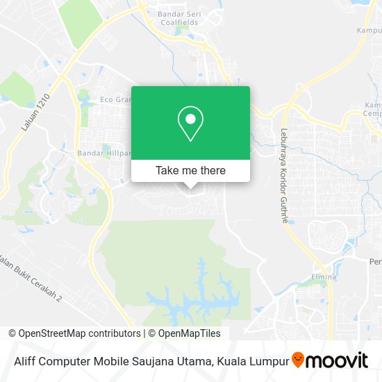Aliff Computer Mobile Saujana Utama map