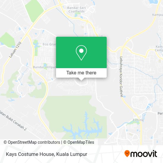 Kays Costume House map