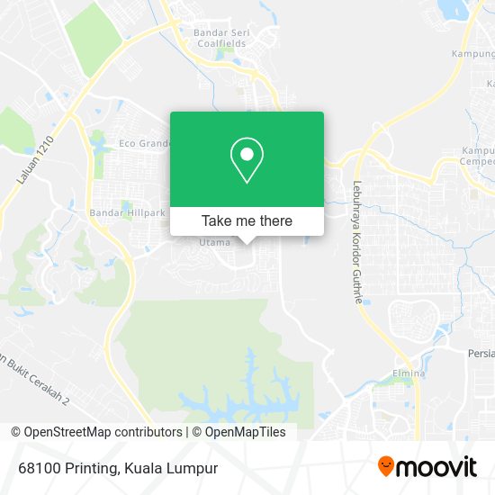 68100 Printing map