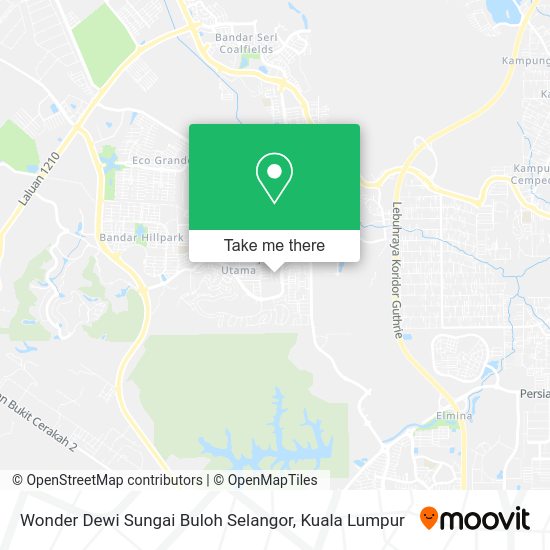 Wonder Dewi Sungai Buloh Selangor map