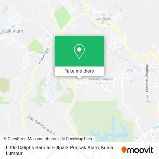 Peta Little Caliphs Bandar Hillpark Puncak Alam