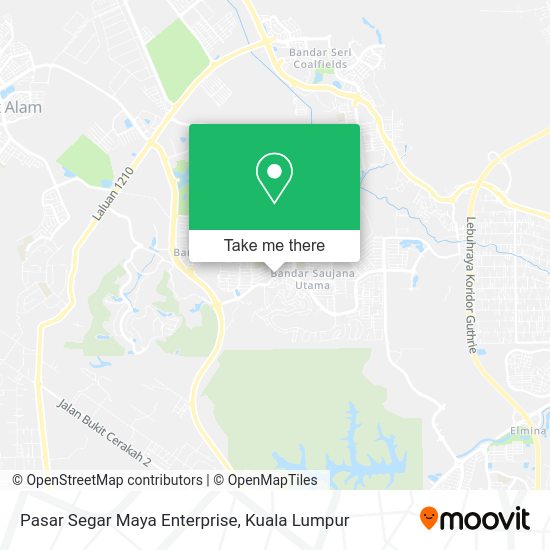 Pasar Segar Maya Enterprise map