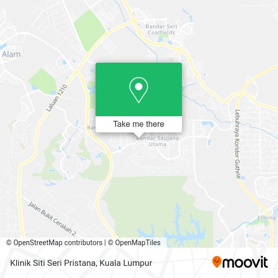 Peta Klinik Siti Seri Pristana
