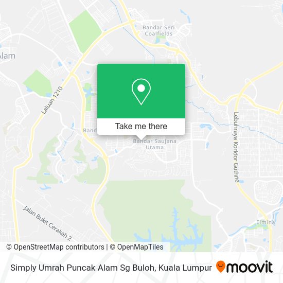 Peta Simply Umrah Puncak Alam Sg Buloh