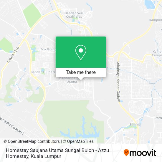 Homestay Saujana Utama Sungai Buloh - Azzu Homestay map