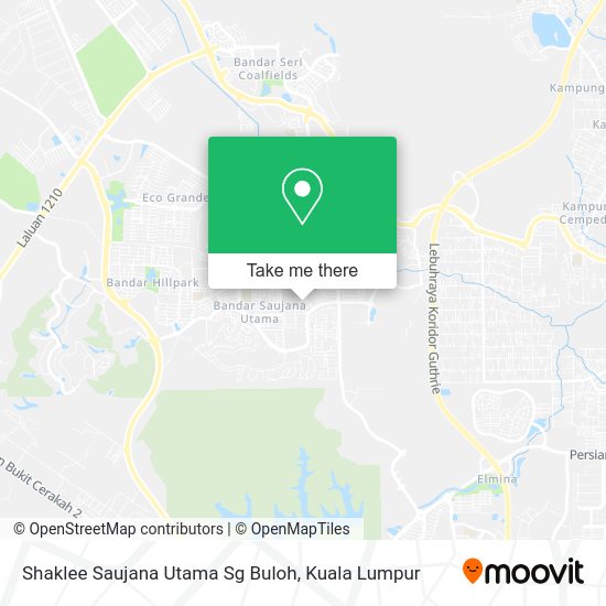 Peta Shaklee Saujana Utama Sg Buloh