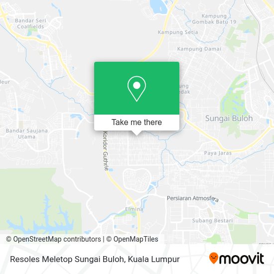 Resoles Meletop Sungai Buloh map