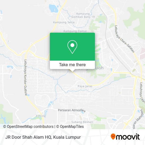 JR Door Shah Alam HQ map