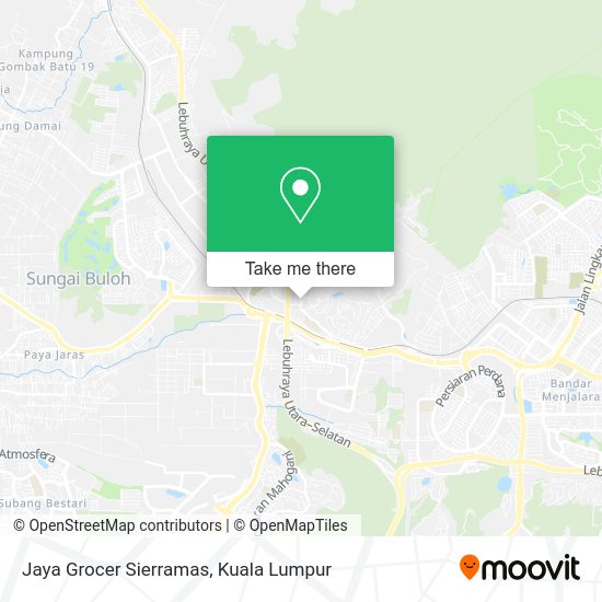 Jaya Grocer Sierramas map