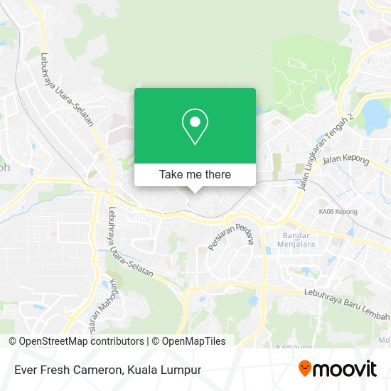 Ever Fresh Cameron map