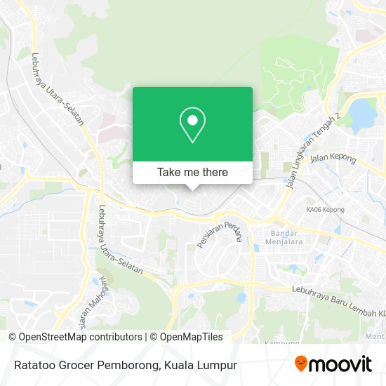 Peta Ratatoo Grocer Pemborong