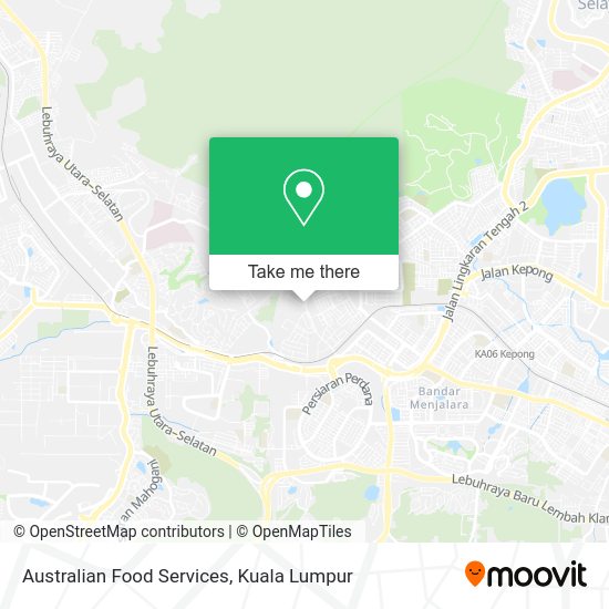 Australian Food Services map