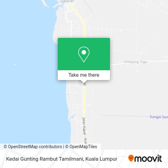 Peta Kedai Gunting Rambut Tamilmani
