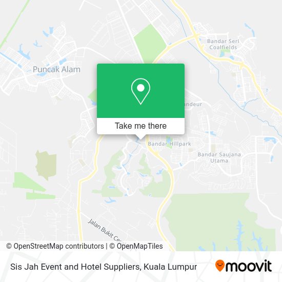 Sis Jah Event and Hotel Suppliers map