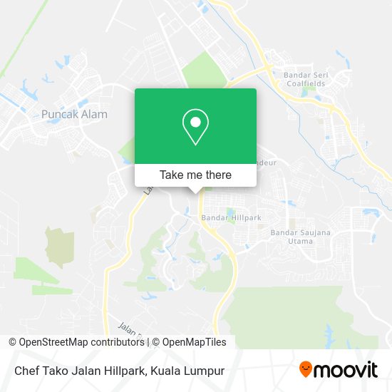 Chef Tako Jalan Hillpark map