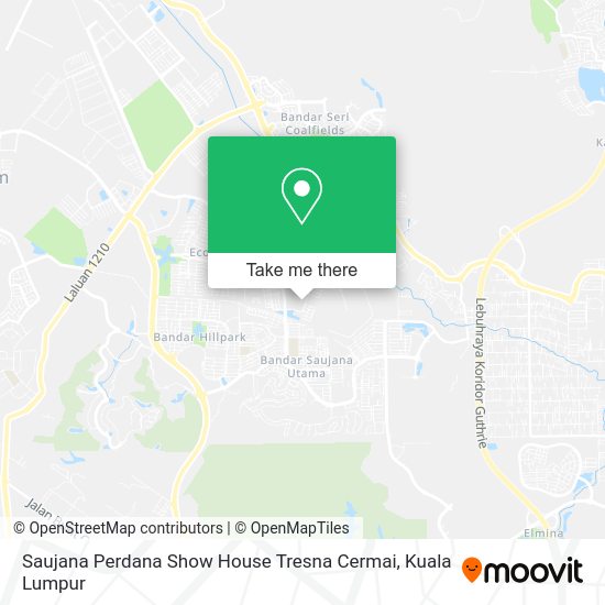 Peta Saujana Perdana Show House Tresna Cermai