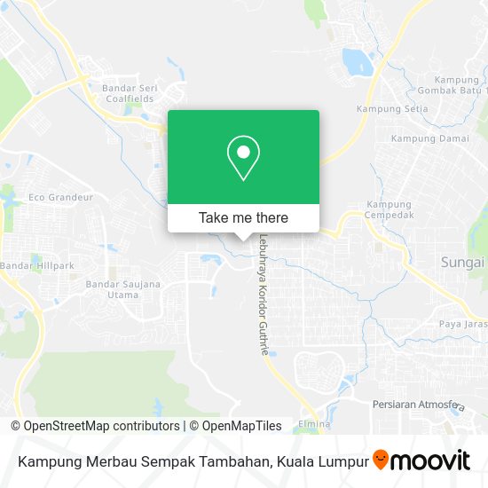 Peta Kampung Merbau Sempak Tambahan