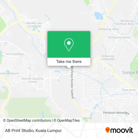AB Print Studio map