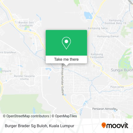 Burger Brader Sg Buloh map