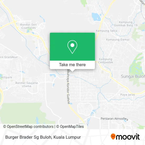 Burger Brader Sg Buloh map