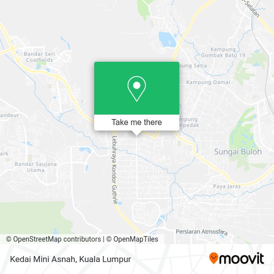 Peta Kedai Mini Asnah