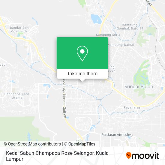 Peta Kedai Sabun Champaca Rose Selangor