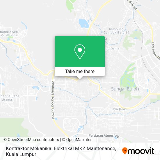 Kontraktor Mekanikal Elektrikal MKZ Maintenance map