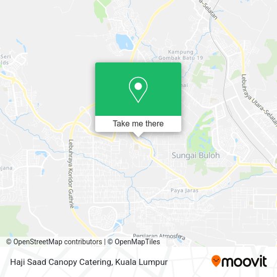 Haji Saad Canopy Catering map