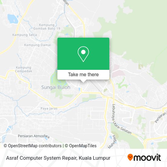 Asraf Computer System Repair map