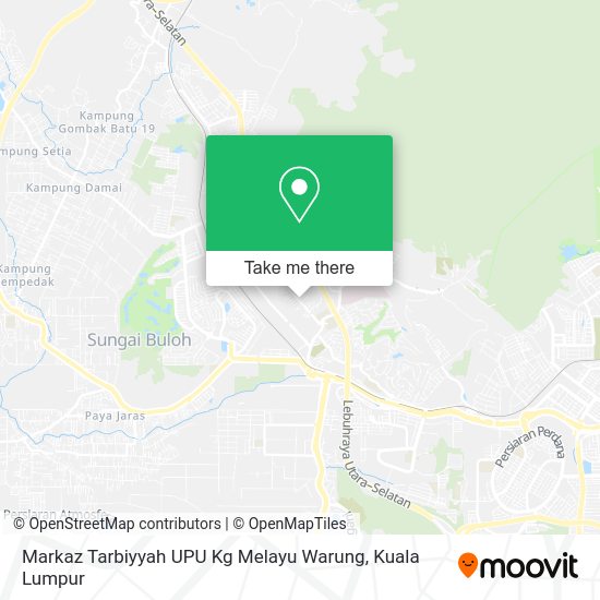 Peta Markaz Tarbiyyah UPU Kg Melayu Warung