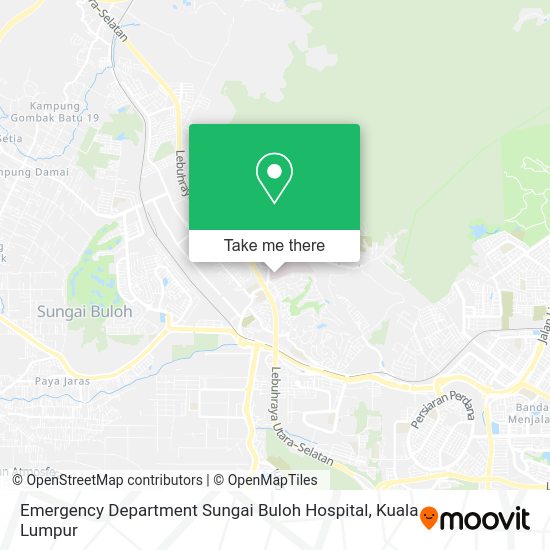 Emergency Department Sungai Buloh Hospital map