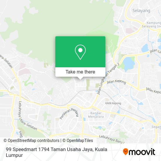 99 Speedmart 1794 Taman Usaha Jaya map