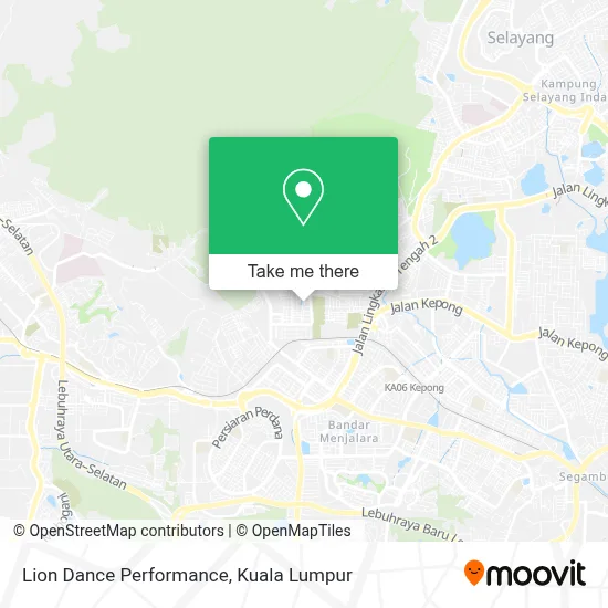 Lion Dance Performance map