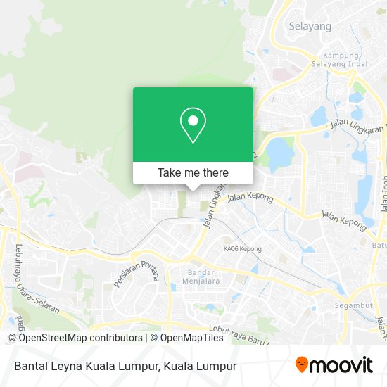 Bantal Leyna Kuala Lumpur map