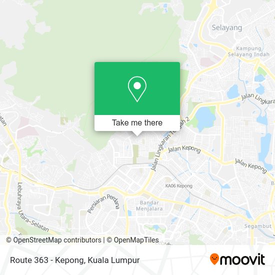 Route 363 - Kepong map
