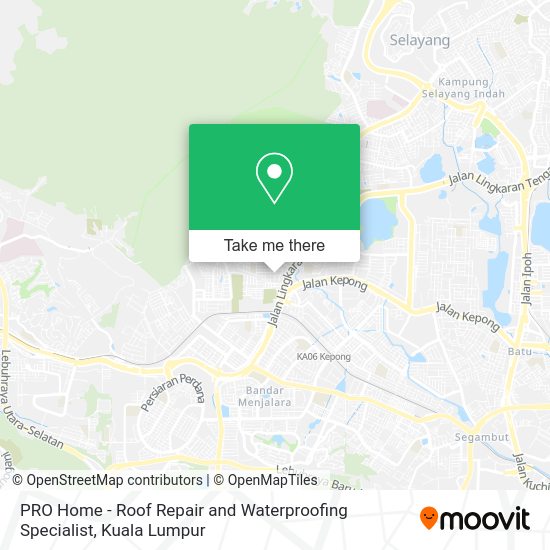 PRO Home - Roof Repair and Waterproofing Specialist map