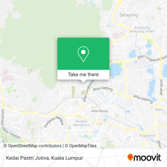 Peta Kedai Pastri Jotiva