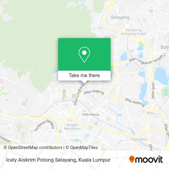 Icely Aiskrim Potong Selayang map