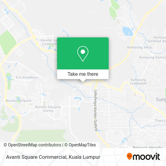Avanti Square Commercial map