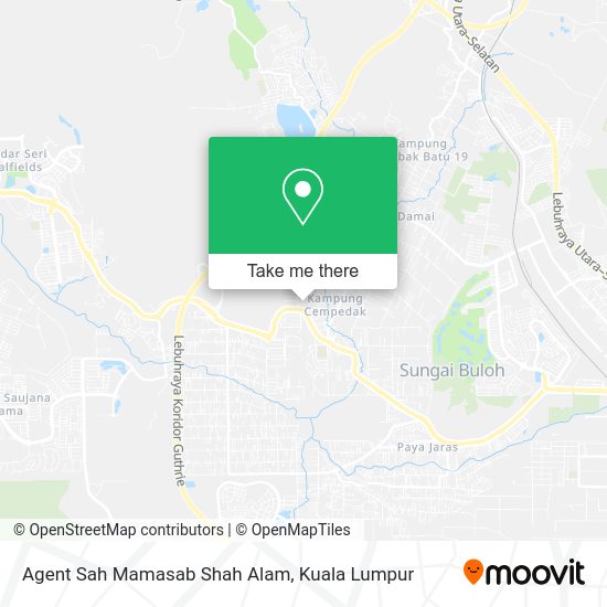 Peta Agent Sah Mamasab Shah Alam