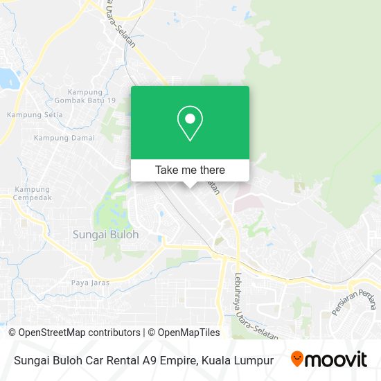 Sungai Buloh Car Rental A9 Empire map
